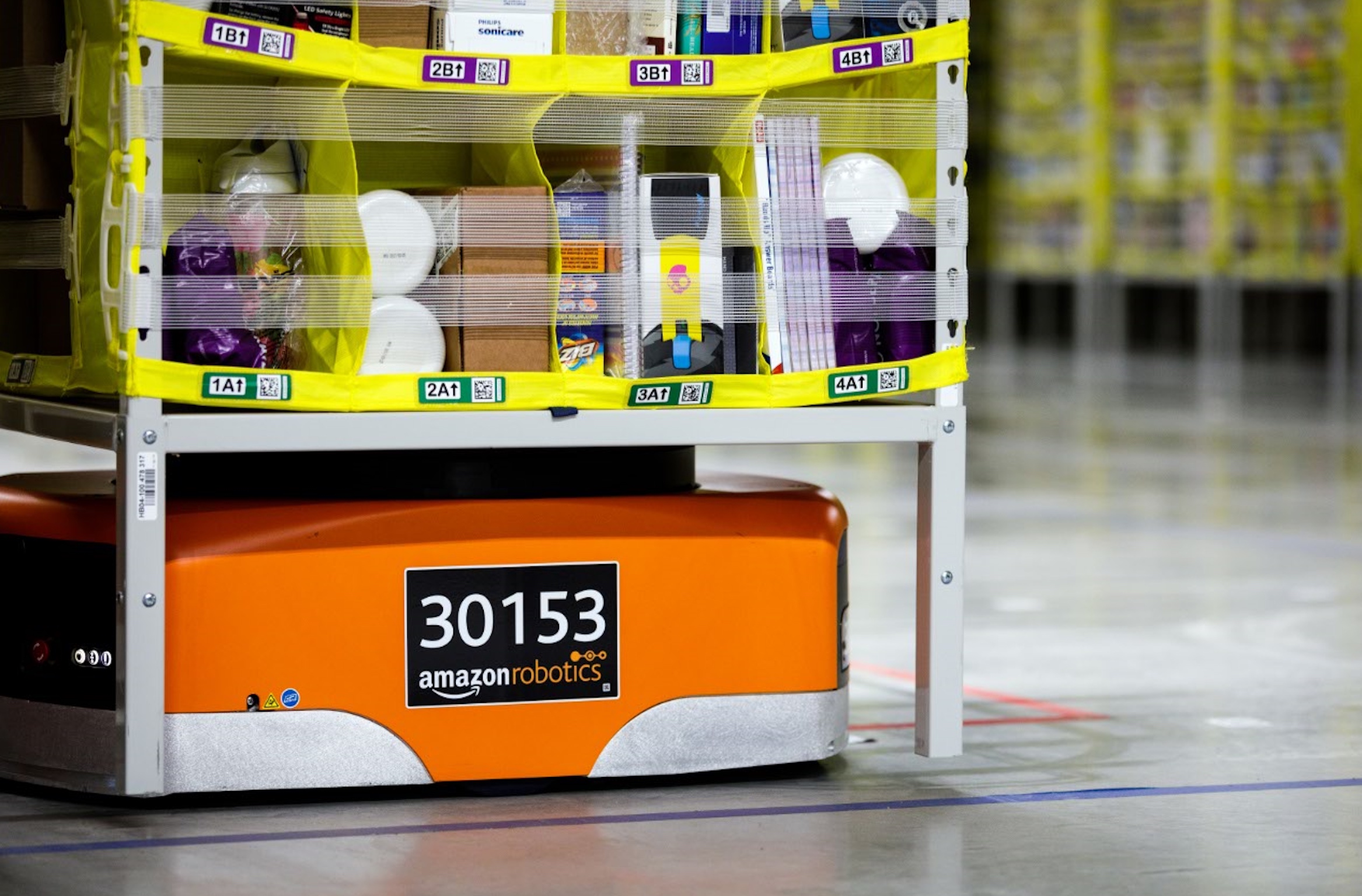 amazon warehouse robots