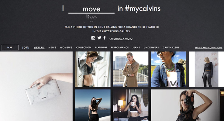 #MyCalvins User-Generated Content Campaign