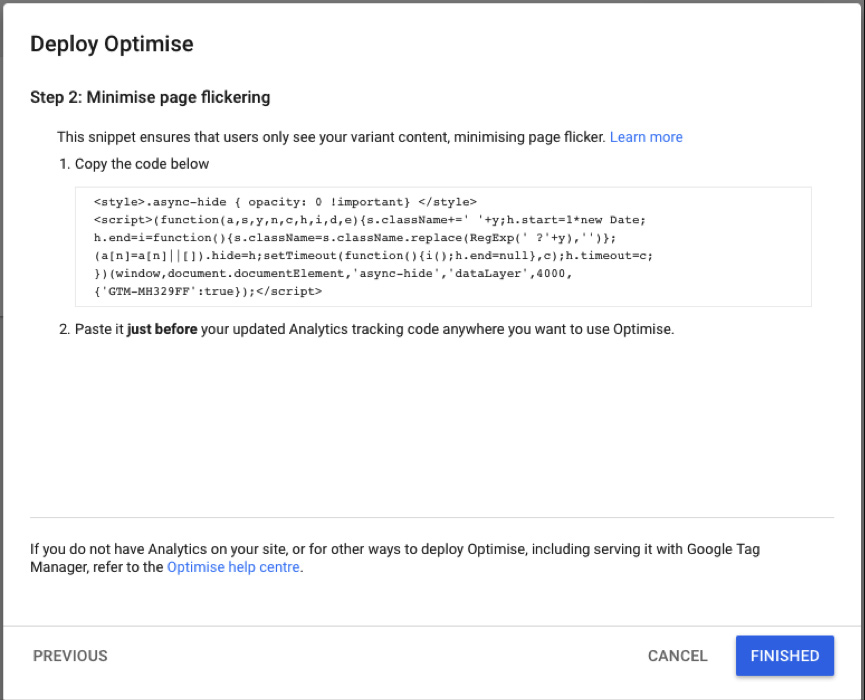 Google-Optimize-Analytics-Tracking-Code-Step2